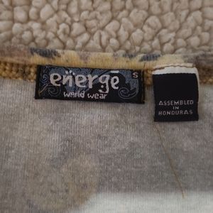 Energe...Small...short sleeve tee...sunflowers...yellow